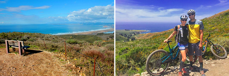 mountain biking, hiking, horseback riding on uncrowded trails in central california