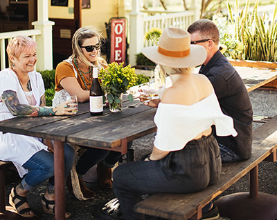 Baileyana tasting room is located in a charing schoolhouse over 100 years old