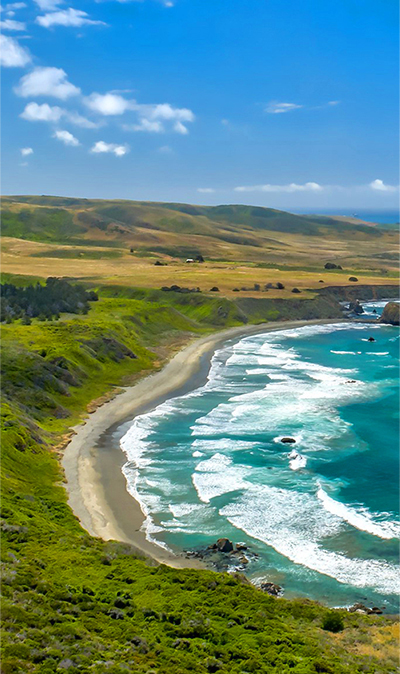 This jaw-dropping stretch of California’s famed Highway 1 is near Hearst Castle in San Luis Obispo County.