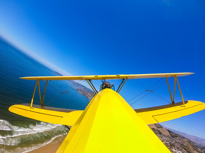 Boeing Stearman biplane tour over Pismo Beach