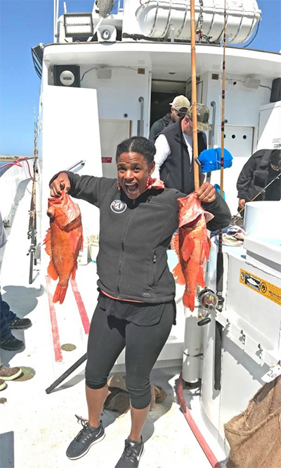 Fishing from a charter boat from Morro Bay