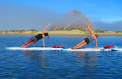 Standup Paddle Board Yoga on Morro Bay